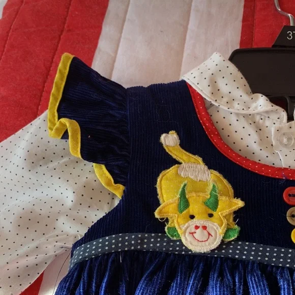 Vintage Corduroy Baby Girl’s Dress - Picture 11 of 13